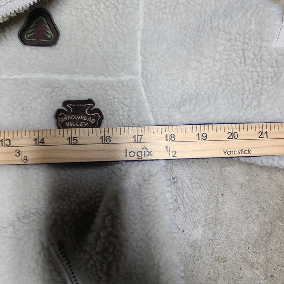 Gap kids white fleece outdoor jacket - Picture 6 of 7